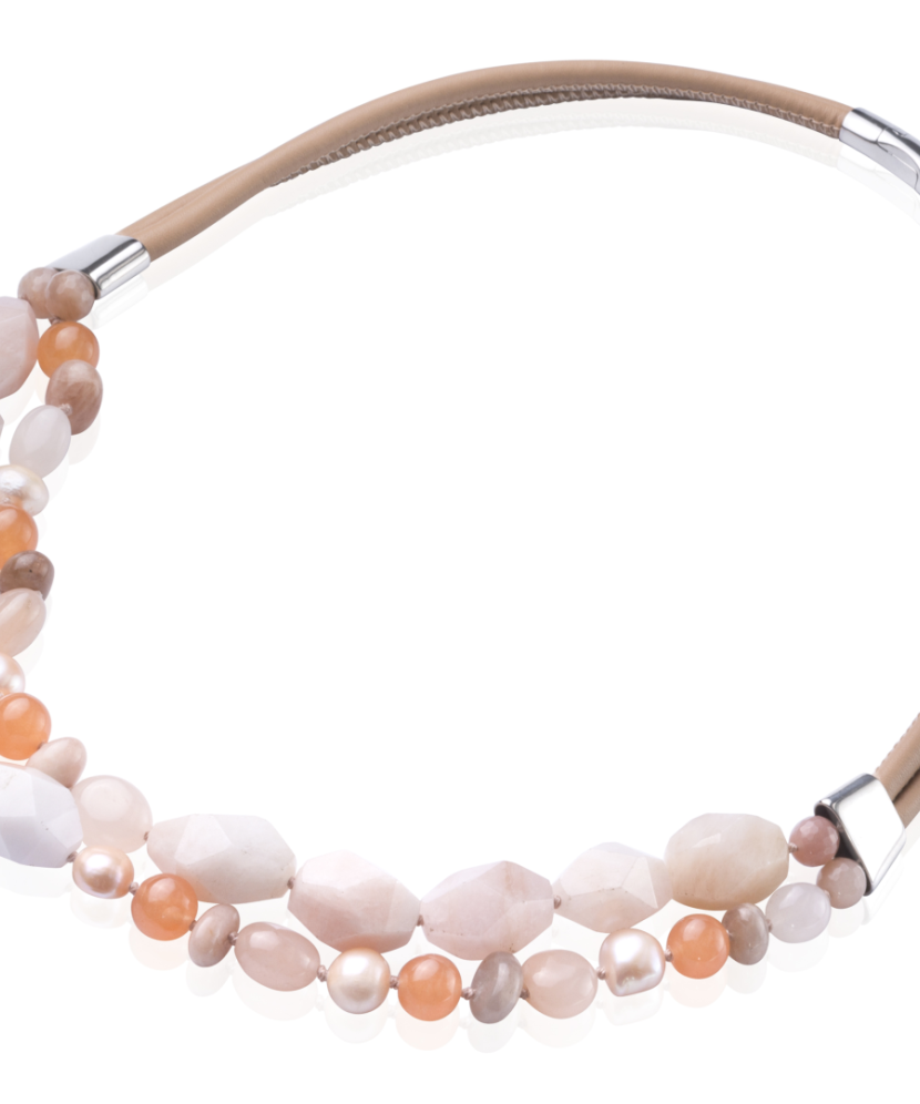 Kaelakee pärlite ja kuukividega - Pärlikeed - Goldinga