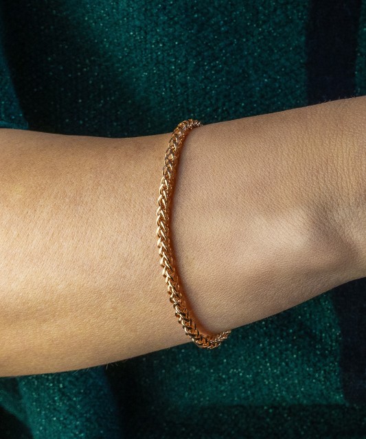 Золотой браслет "Spiker" 3.4мм