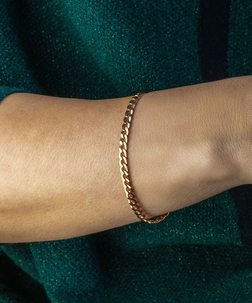 Kuldkäevõru "Curb" 5.1mm - Kullast käeketid - Goldinga