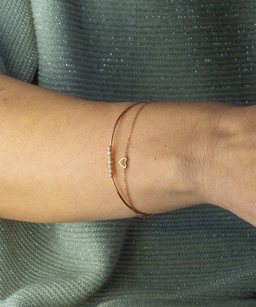 Auksinė apyrankė su cirkoniais Goldinga T10210973