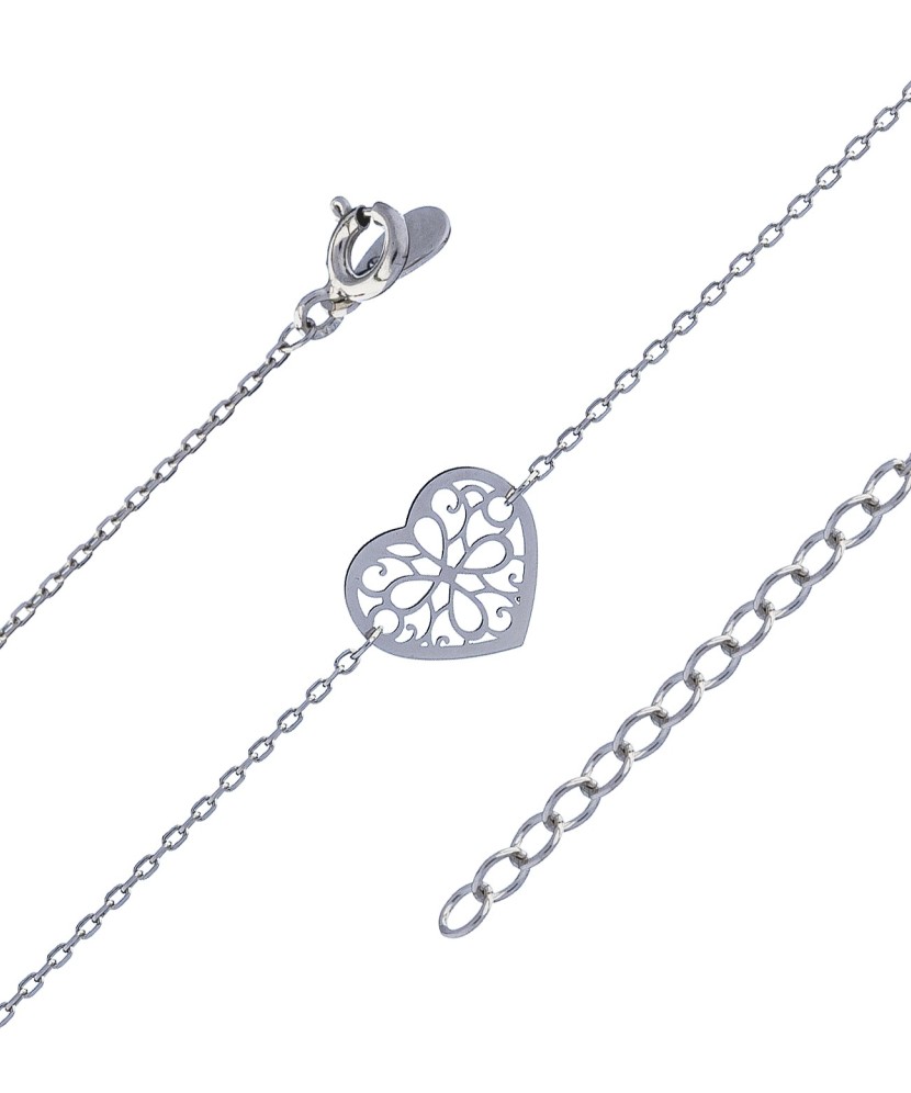 Hõbekäevõru "Süda" - Hõbedast käeketid - Goldinga