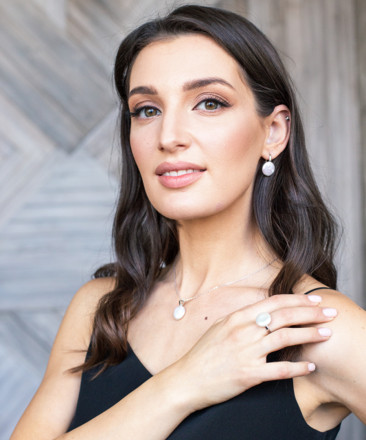 Hõbesõrmus pärli - Hõbesõrmused - Goldinga