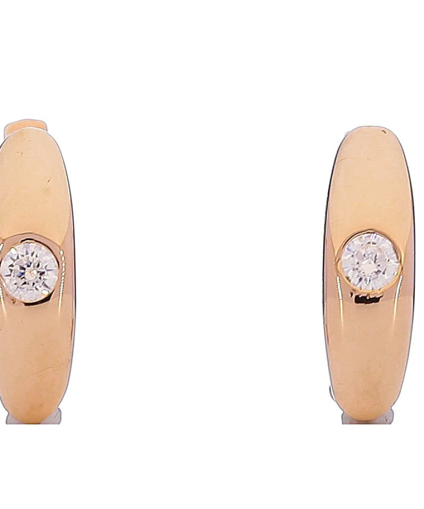 Kuldkõrvarõngad tsirkooniga - Kuldkõrvarõngad - Goldinga