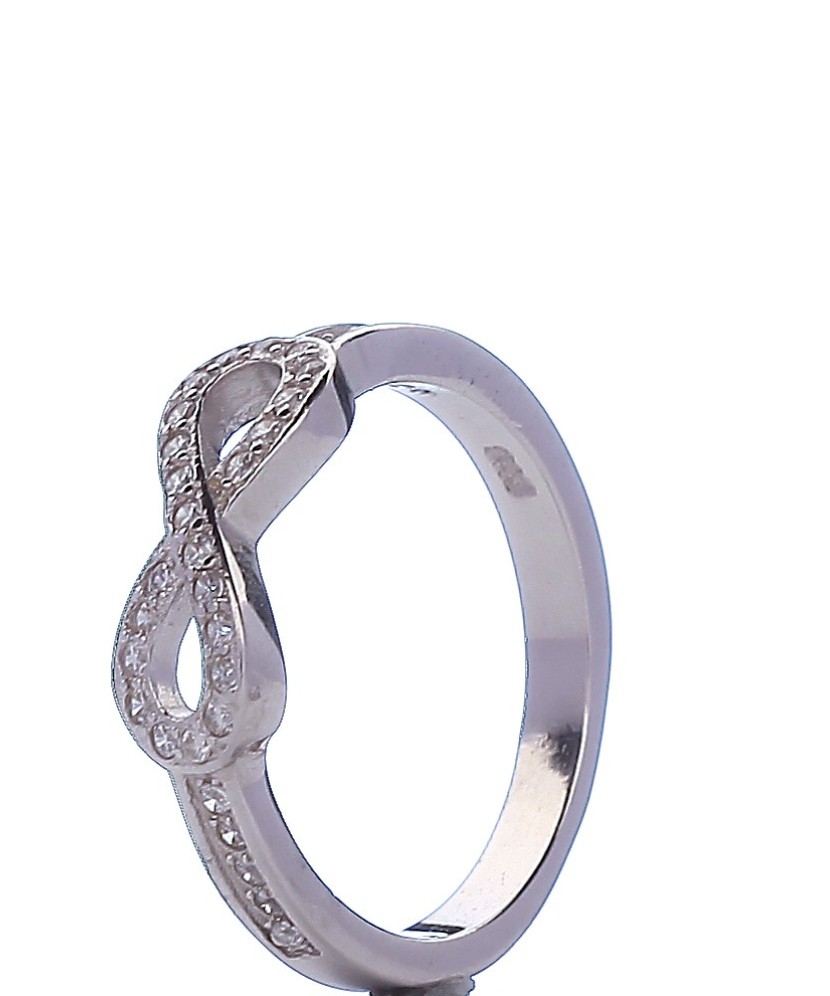 Hõbesõrmus tsirkoonidega "lõpmatus" - Hõbesõrmused - Goldinga