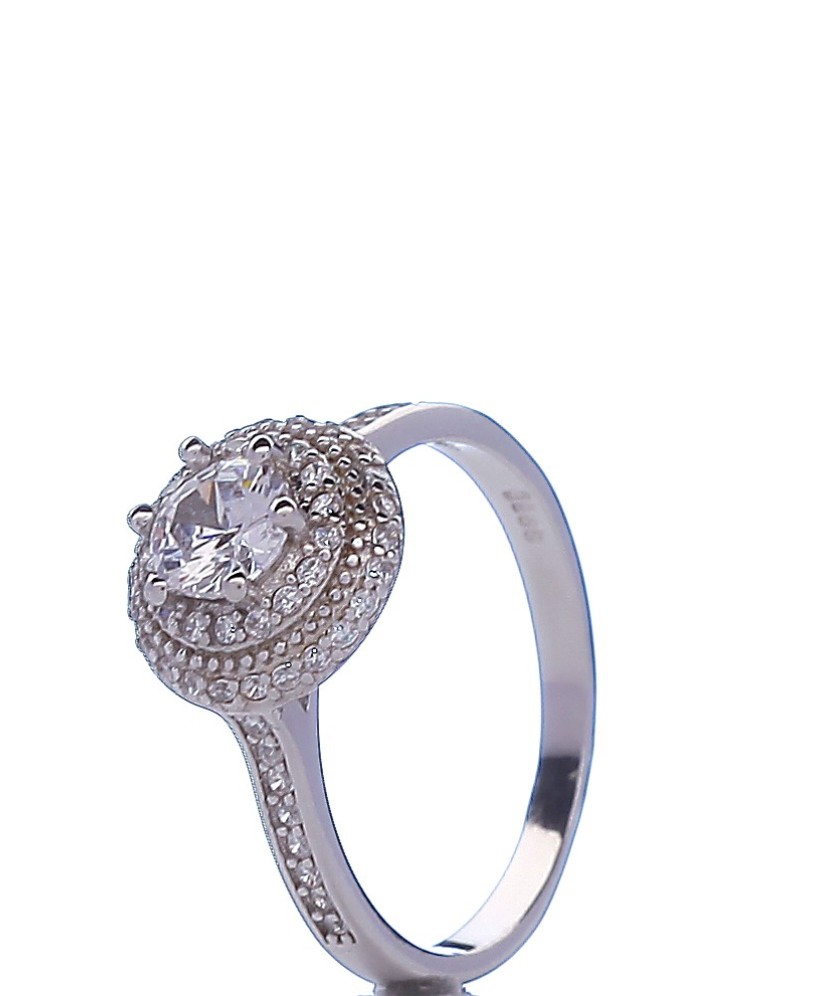 Hõbesõrmus tsirkoonidega - Hõbesõrmused - Goldinga