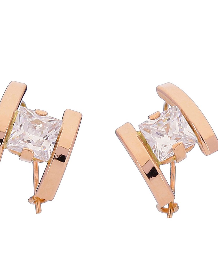 Auksiniai auskarai su cirkoniu - Auksiniai auskarai - Goldinga