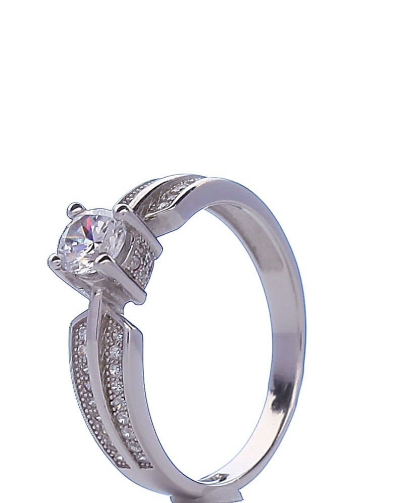 Hõbesõrmus tsirkoonidega - Hõbesõrmused - Goldinga