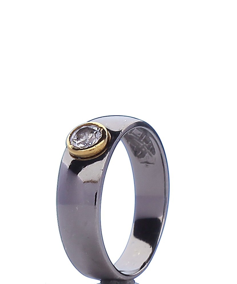 Sidabrinis žiedas su cirkoniu - Sidabriniai žiedai - Goldinga