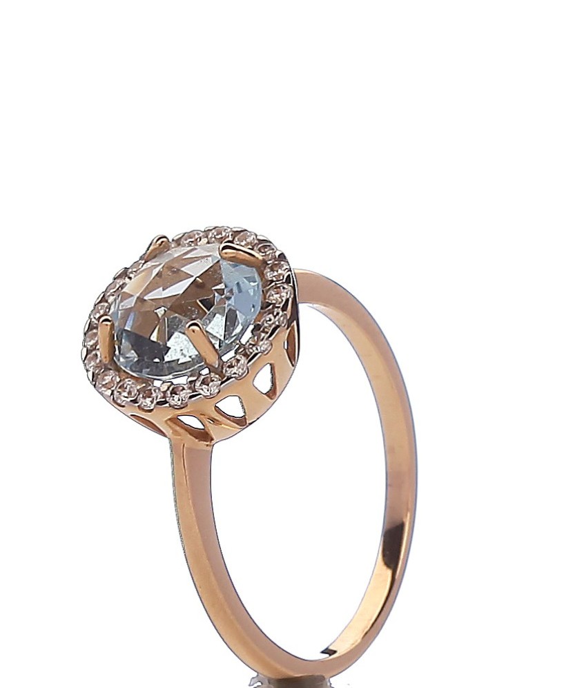 Kuldsõrmus sünteetilise topaasiga - Kuldsõrmused - Goldinga