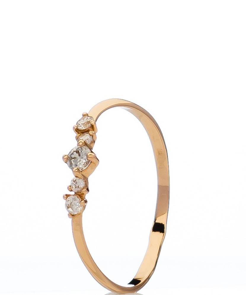 Kuldsõrmus tsirkoonidega - Kuldsõrmused - Goldinga