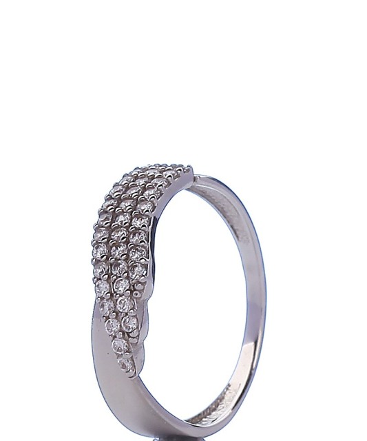 Auksinis žiedas su cirkoniais - Auksiniai žiedai - Goldinga