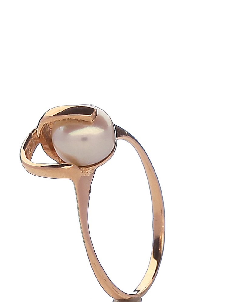 Kuldsõrmus sünteetilise pärliga - Kuldsõrmused - Goldinga