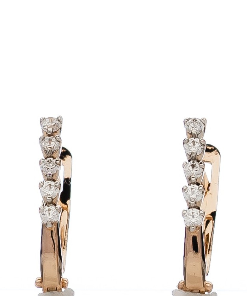 Kuldkõrvarõngad kristallidega - Kuldkõrvarõngad - Goldinga