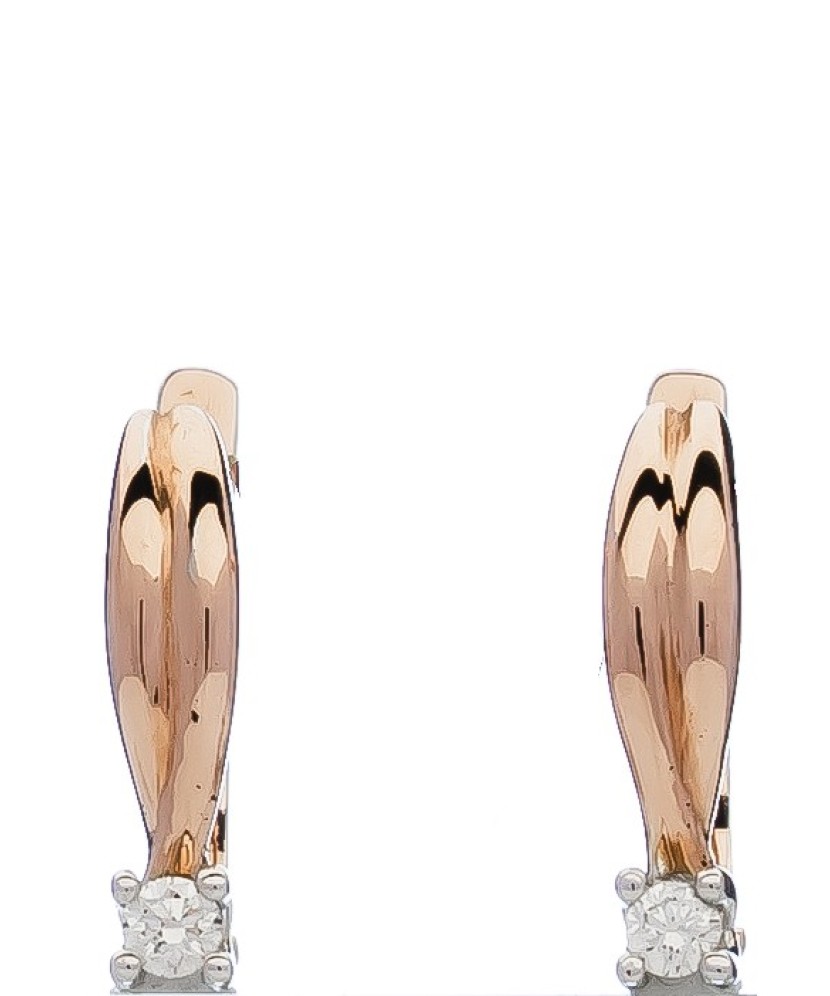 Kuldkõrvarõngad briljantidega - Kuldkõrvarõngad - Goldinga