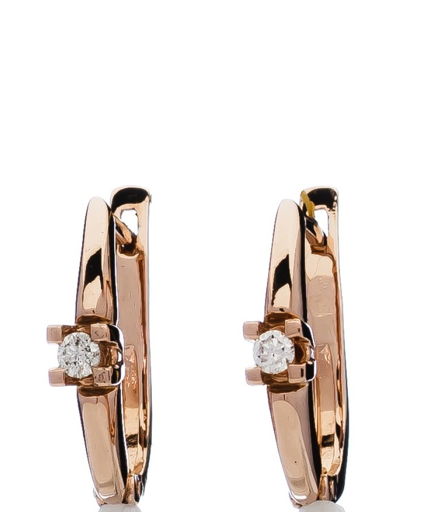 Kuldkõrvarõngad briljantidega - Kuldkõrvarõngad - Goldinga