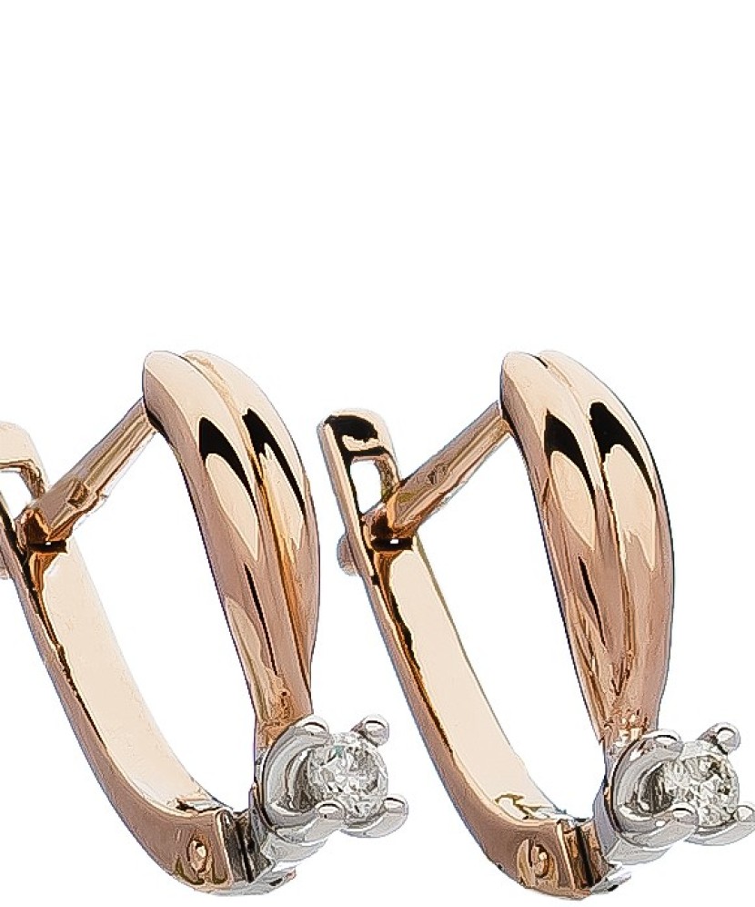 Kuldkõrvarõngad briljandiga - Kuldkõrvarõngad - Goldinga