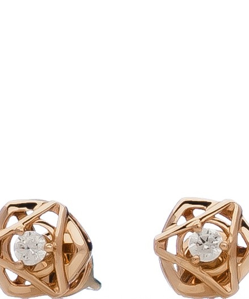 Kuldkõrvarõngad tsirkooniga - Kuldkõrvarõngad - Goldinga