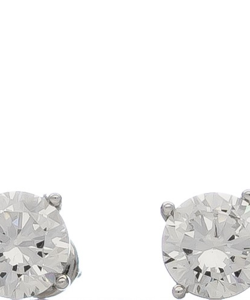 Valgest kullast kõrvarõngad tsirkooniga - Kuldkõrvarõngad - Goldinga