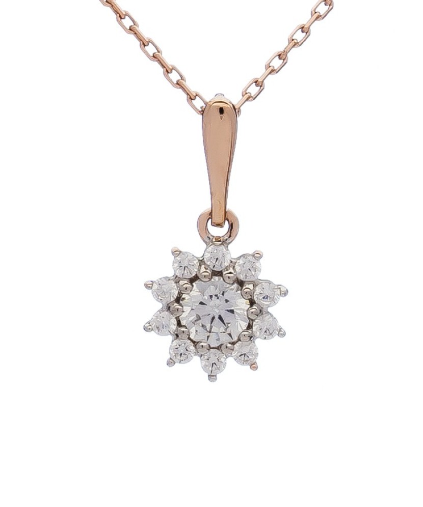 Kuldripats tsirkoonidega - Kullast ripatsid - Goldinga