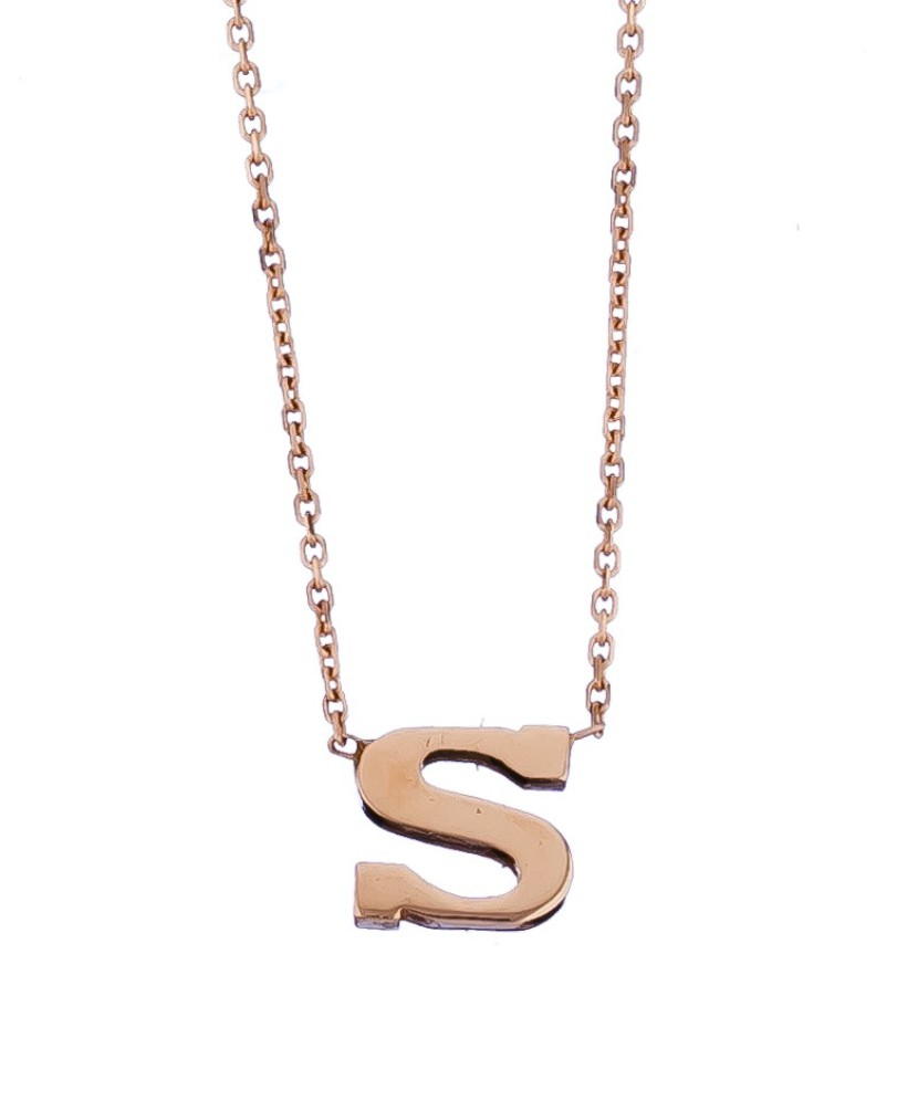 Kuldkett ripatsiga täht S - Kuldketid ripatsidega - Goldinga