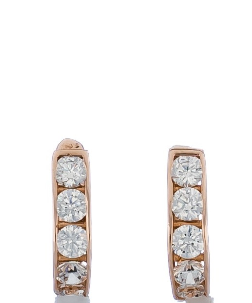 Auksiniai auskarai su cirkoniais - Auksiniai auskarai - Goldinga