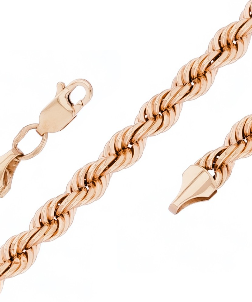 Kuldkett "Rope" 5mm - Kullast kaelaketid - Goldinga