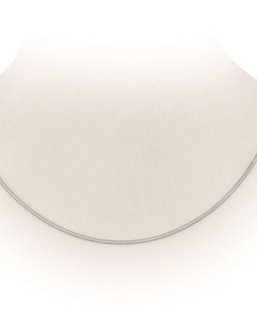 Valgest kullast kett "Snake" 1.2mm - Kullast kaelaketid - Goldinga