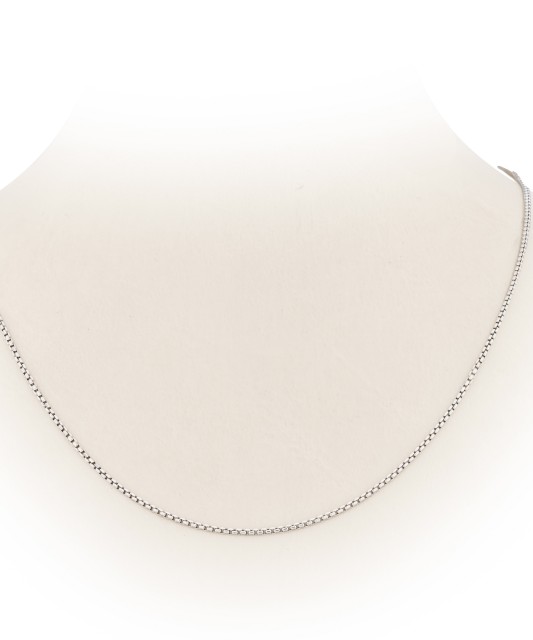 Valgest kullast kett "Box" 1.2mm - Kullast kaelaketid - Goldinga