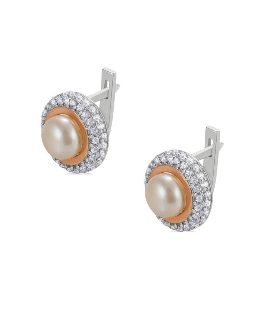 Hõbekõrvarõngad pärliga kullatud - Pärliga kõrvarõngad - Goldinga