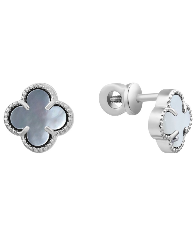 Sidabriniai auskarai su perlamutru - Sidabriniai auskarai - Goldinga