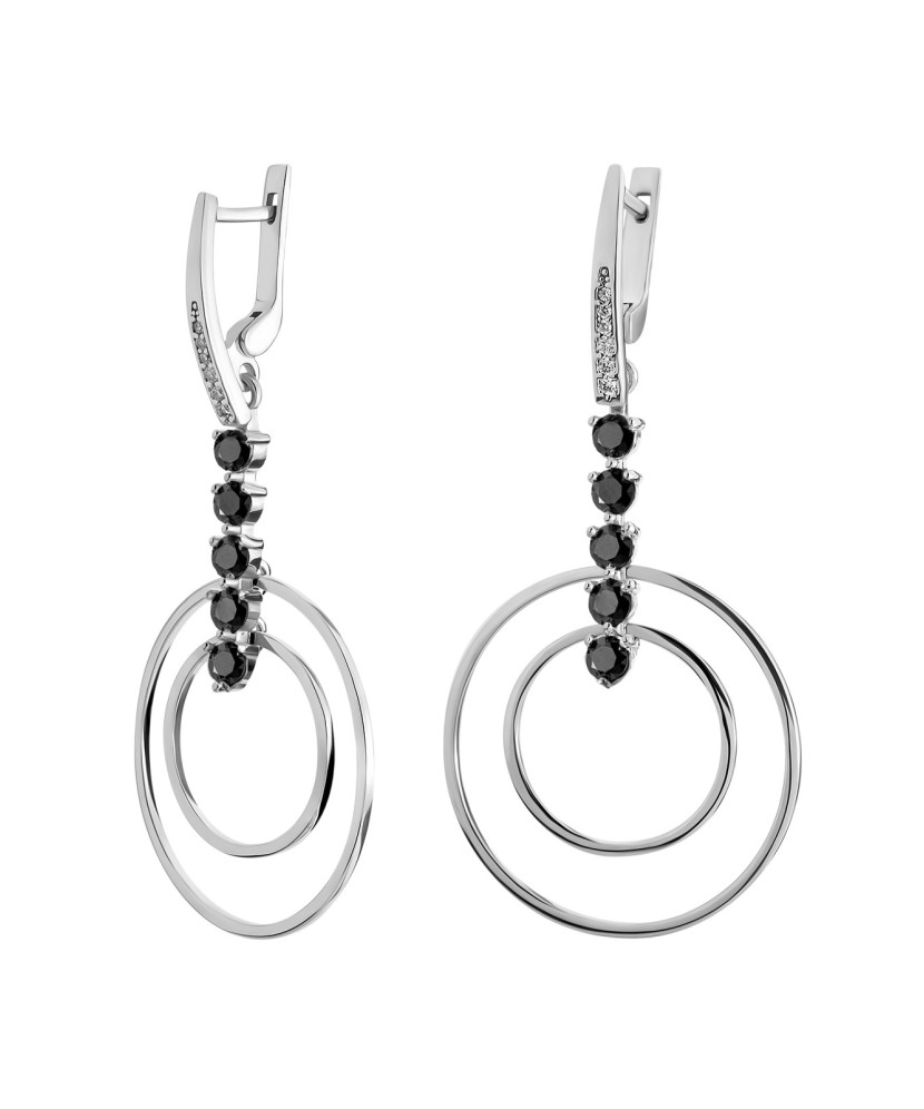 Hõbekõrvarõngad tsirkoonidega - Hõbekõrvarõngad - Goldinga