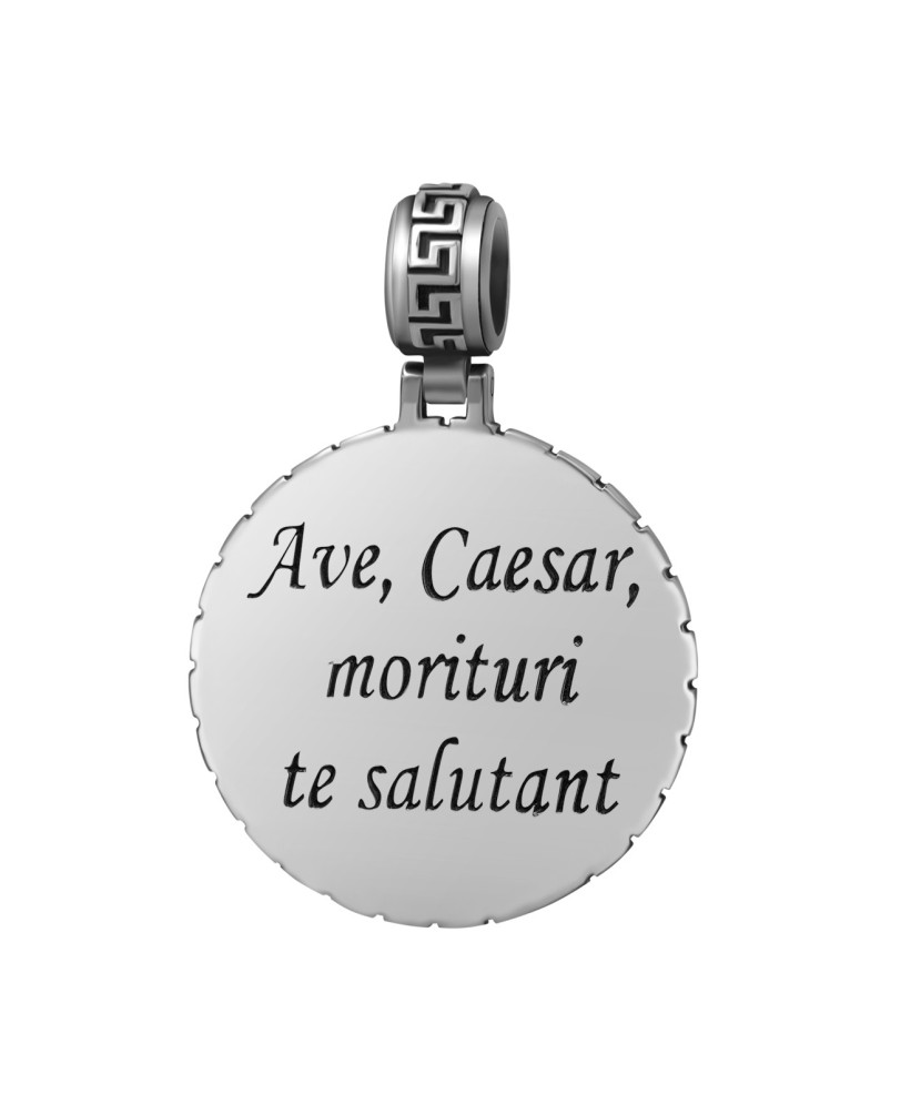 Sidabrinis pakabukas su emale - Sidabriniai pakabukai - Goldinga