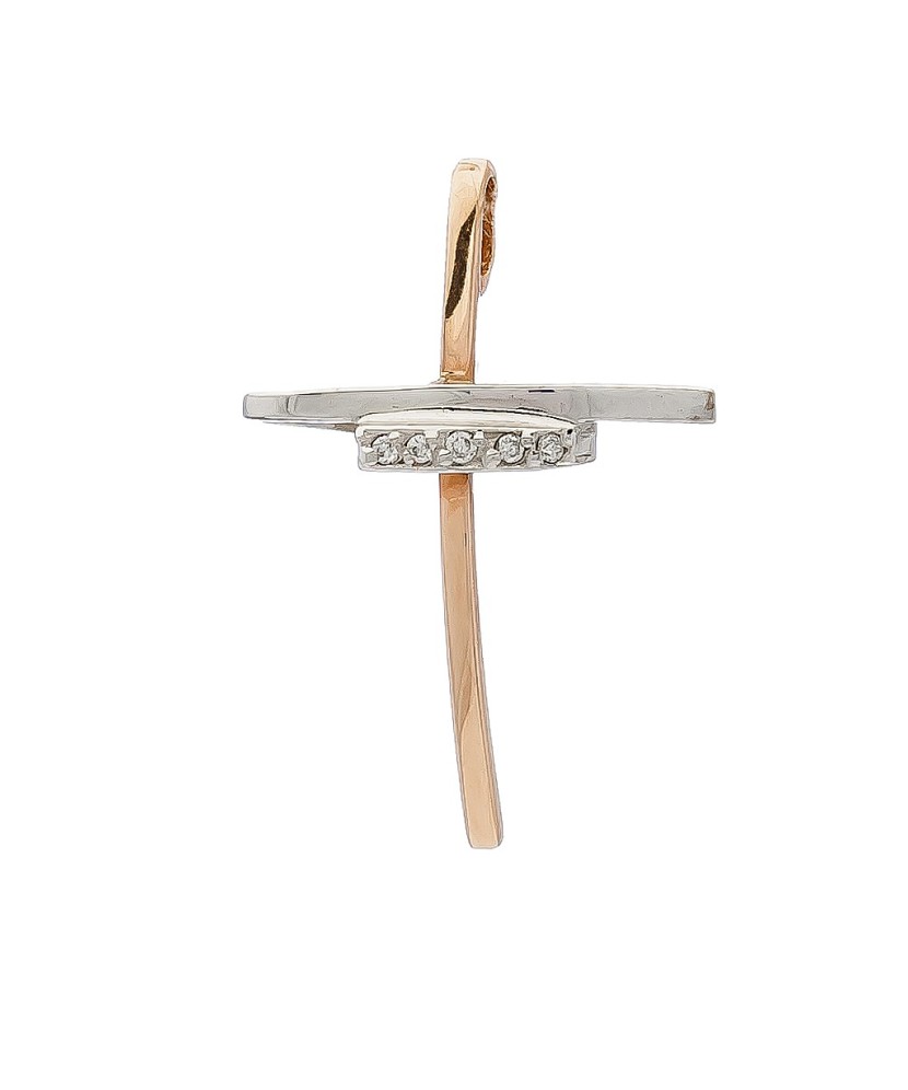 Kuldripats briljantidega "rist" - Vääriskiviga ripatsid - Goldinga