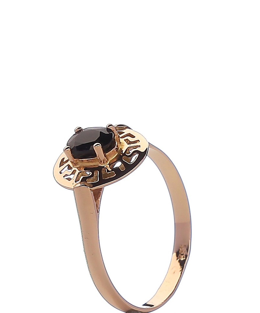 Auksinis žiedas su cirkoniais - Auksiniai žiedai - Goldinga