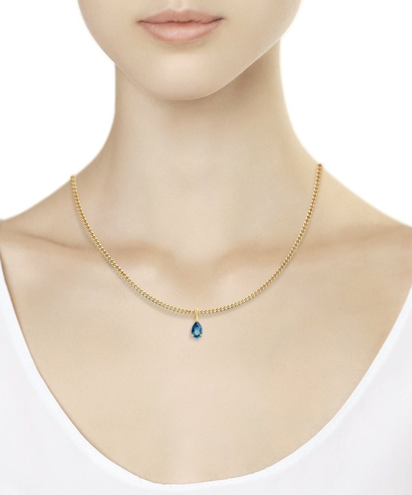 Kuldripats topaasiga - Kullast ripatsid - Goldinga