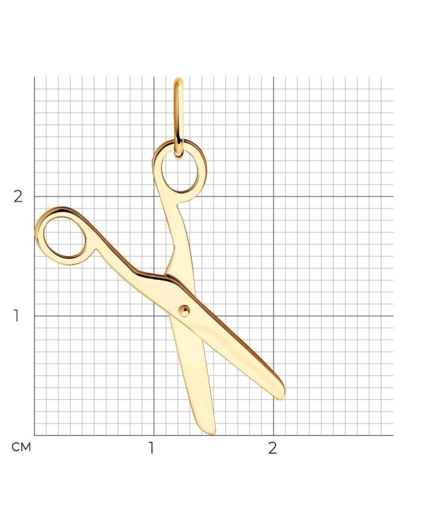 Kuldripats "Käärid" - Kullast ripatsid - Goldinga