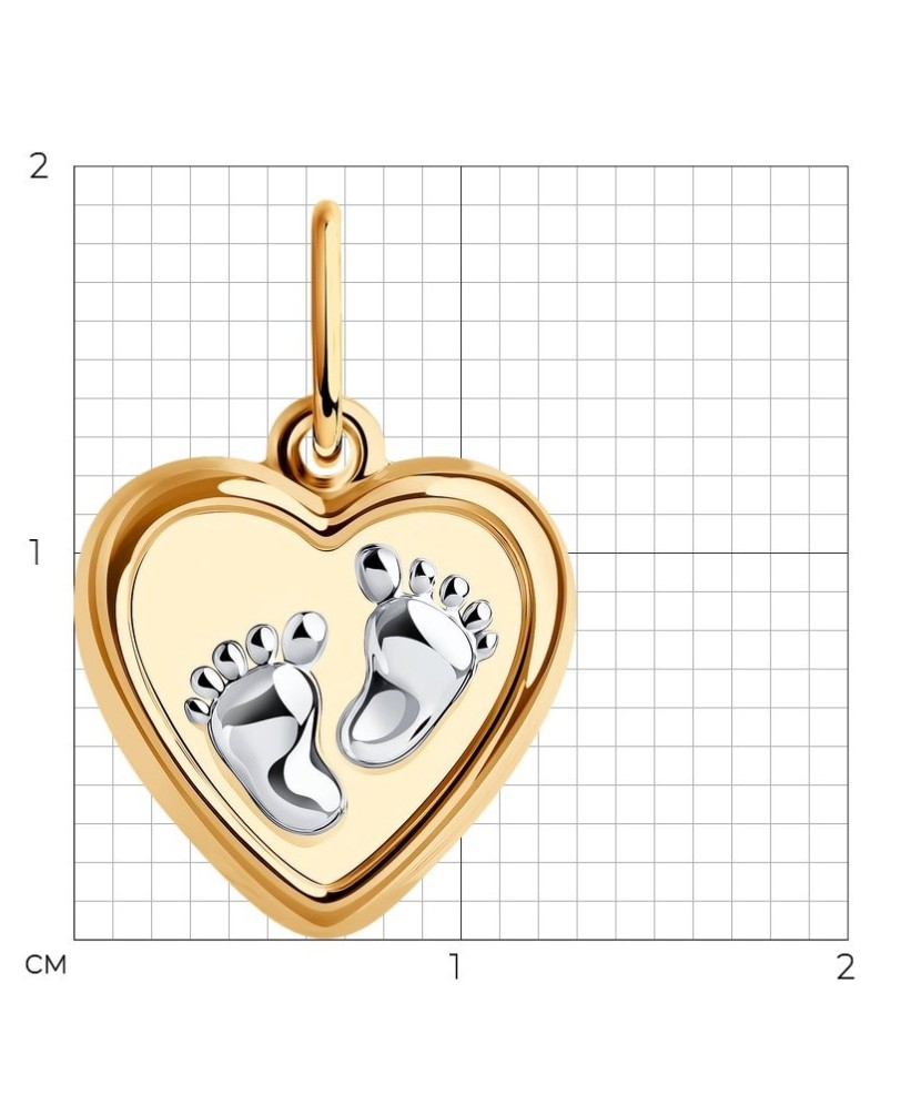 Auksinis pakabukas "Širdelė" - Auksiniai pakabukai - Goldinga