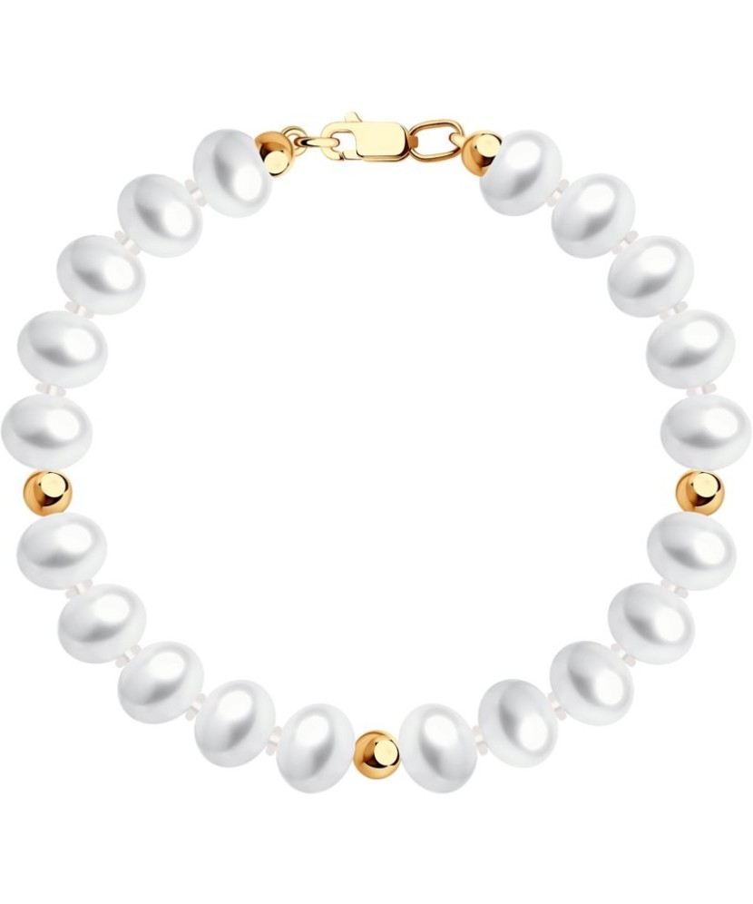 Käevõru pärlite ja kullaga - Kullast käeketid - Goldinga