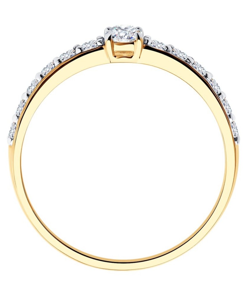 Kuldsõrmus kristallidega - Kuldsõrmused - Goldinga