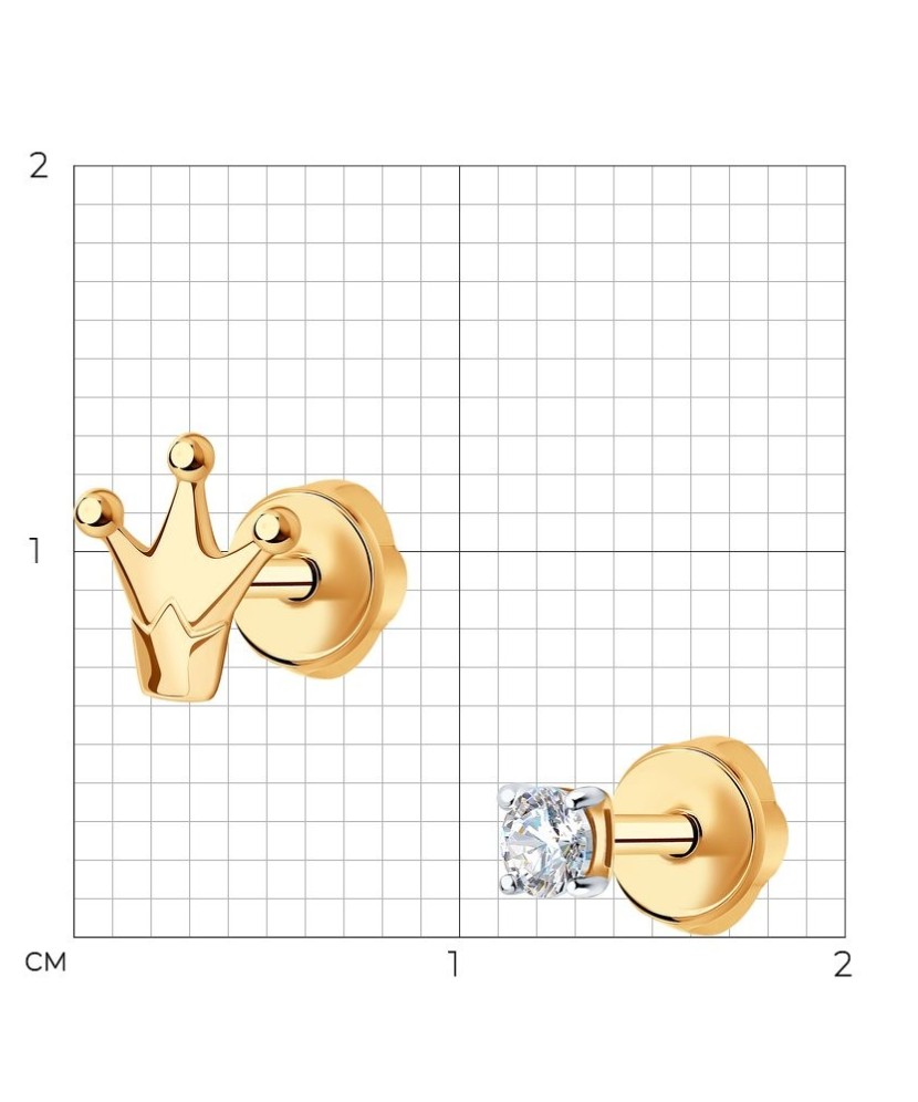 Kuldkõrvarõngad tsirkoonidega - Kuldkõrvarõngad - Goldinga