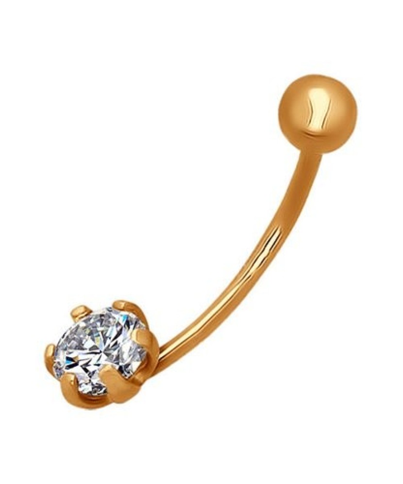 Kullast nabarõngas tsirkooniga - Nabarõngad - Goldinga