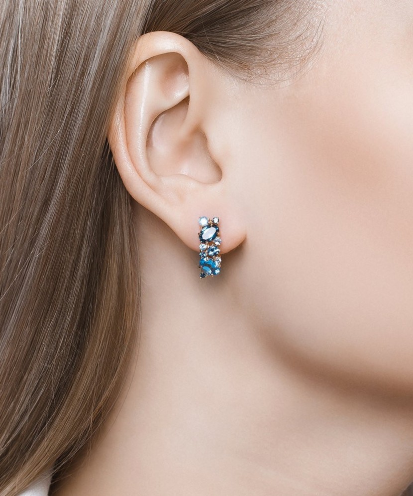 Kuldkõrvarõngad London topaasidega - Kuldkõrvarõngad - Goldinga