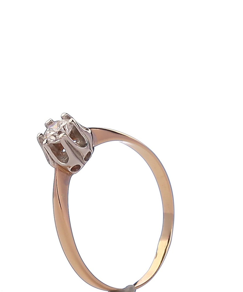 Auksinis žiedas su cirkoniu - Auksiniai žiedai - Goldinga