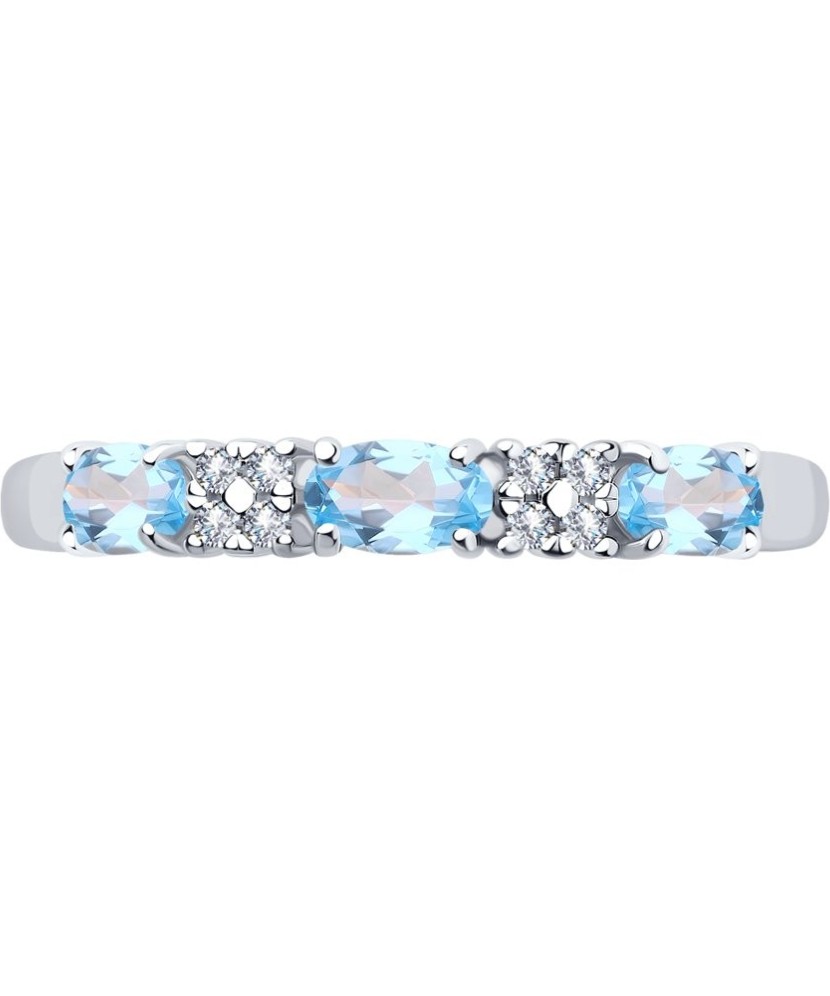 Hõbesõrmus topaaside ja tsirkoonidega - Hõbesõrmused - Goldinga