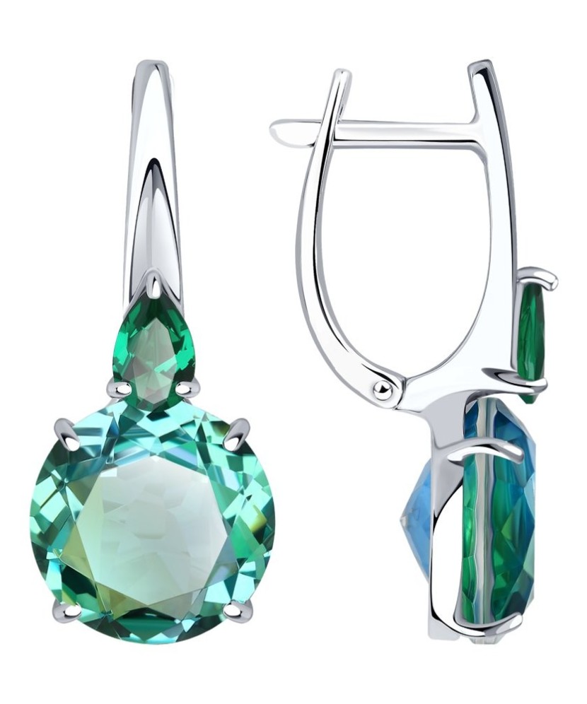 Hõbekõrvarõngad sitaliga - Hõbekõrvarõngad - Goldinga