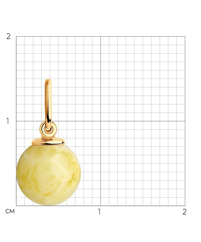 Kuldripats merevaiguga - Kullast ripatsid - Goldinga
