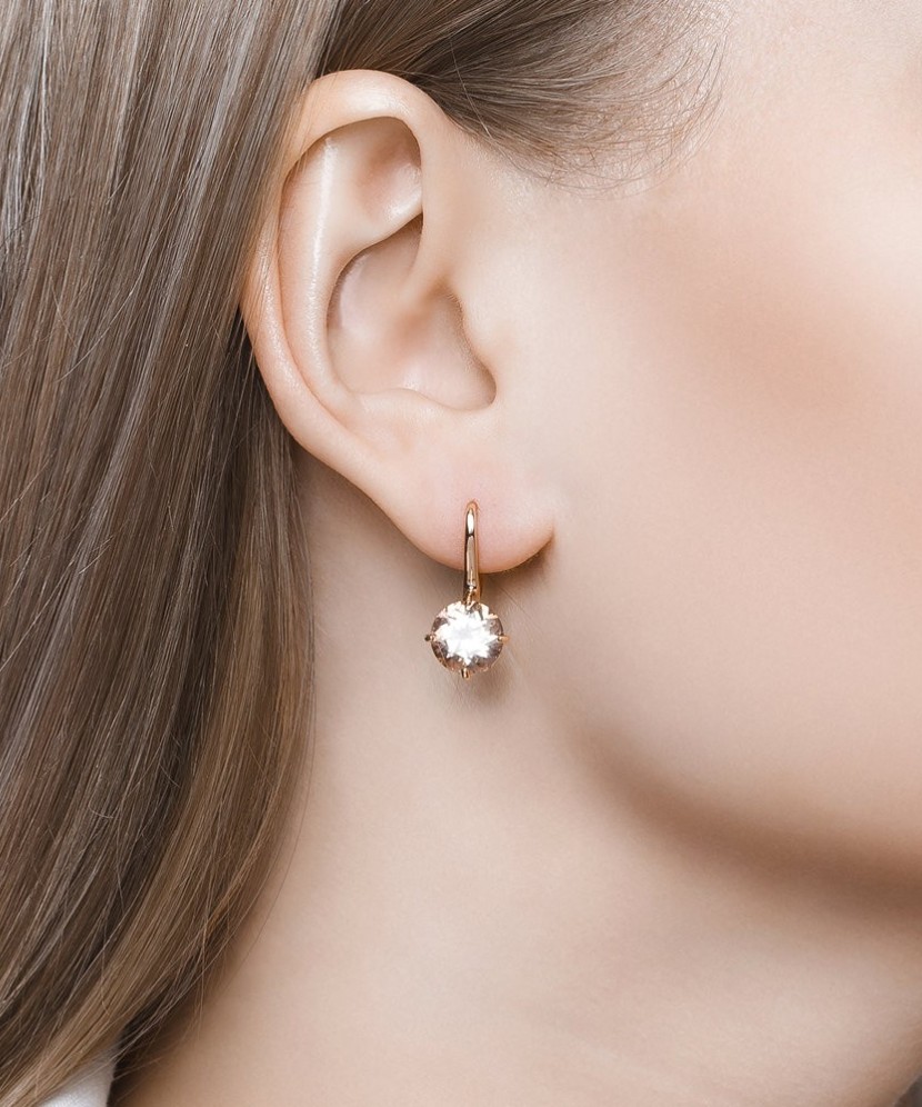 Kuldkõrvarõngad kristalliga - Kuldkõrvarõngad - Goldinga