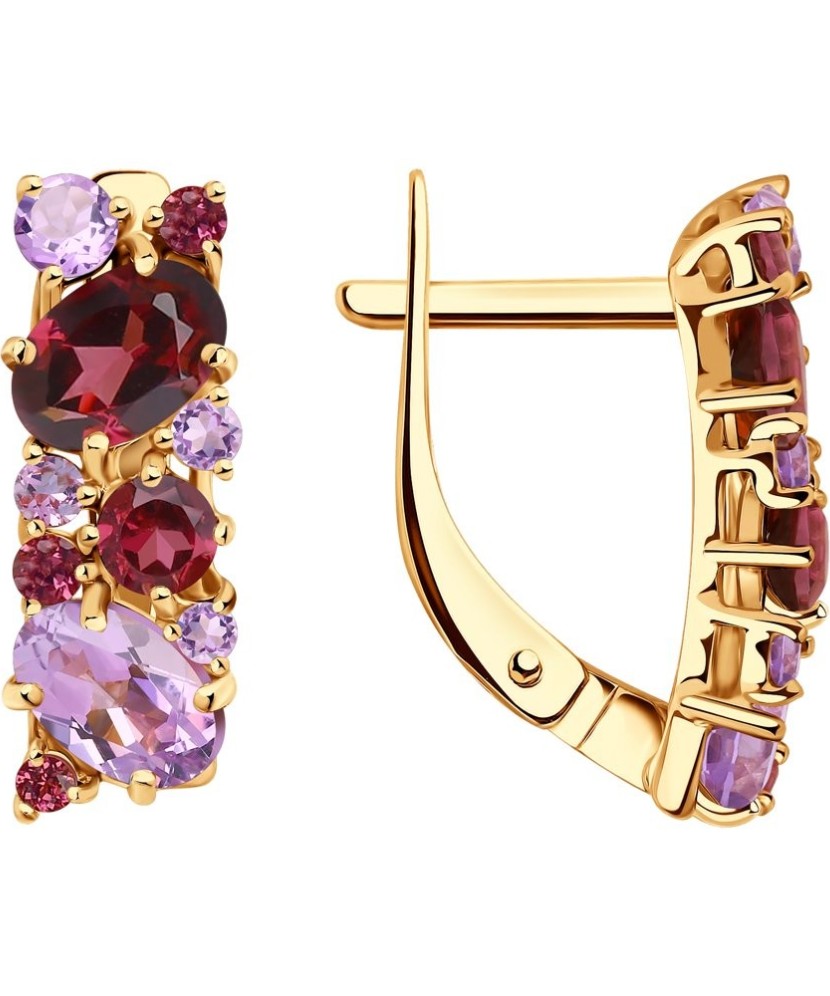 Kuldkõrvarõngad ametüstidega - Kuldkõrvarõngad - Goldinga