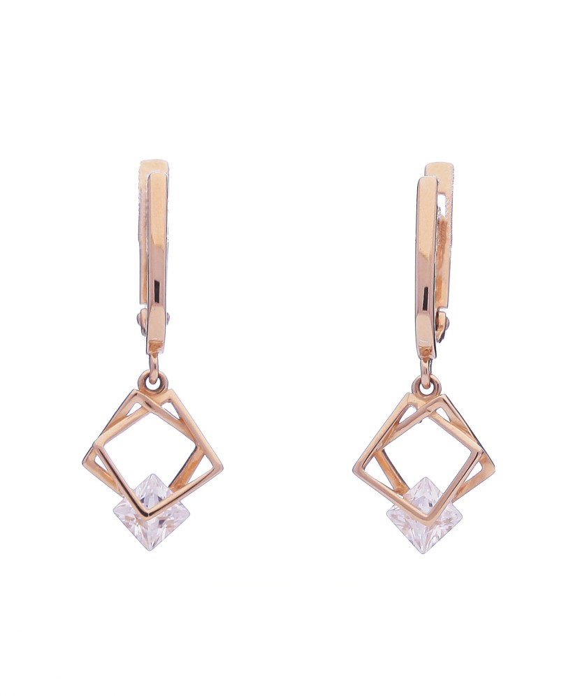 Kuldkõrvarõngad tsirkooniga - Kuldkõrvarõngad - Goldinga