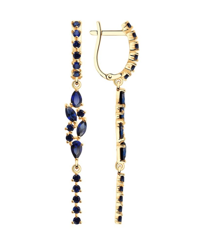 Kuldkõrvarõngad korundidega - Kuldkõrvarõngad - Goldinga